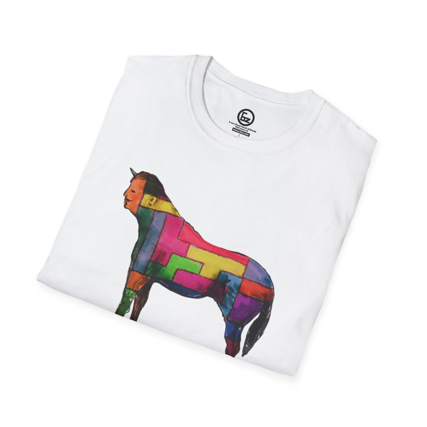 Colorful Horse Graphic Unisex T-Shirt, Vibrant Art Tee, Casual Wear, Unique Gift, Animal Lover Shirt, Summer Fun Attire