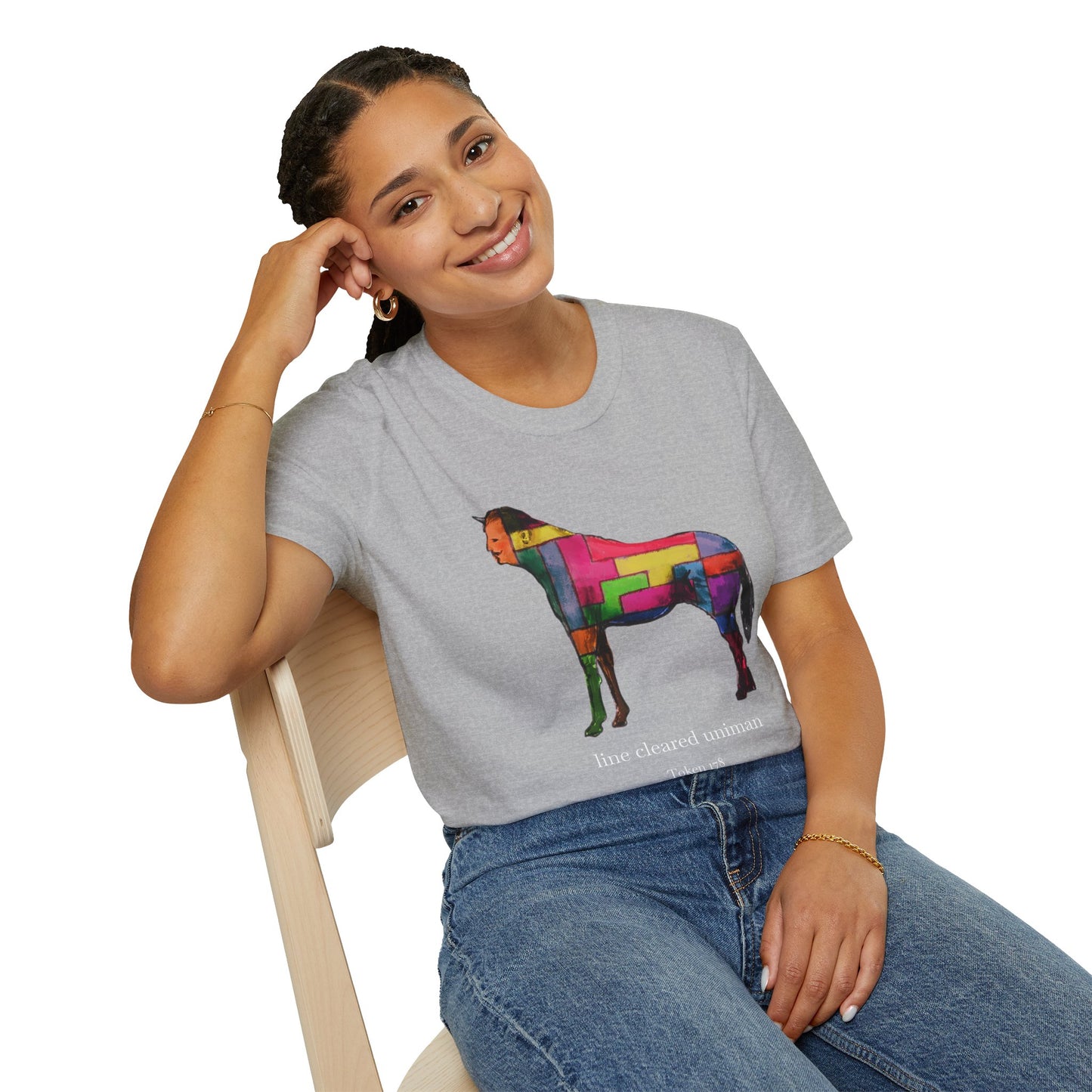 Colorful Horse Graphic Unisex T-Shirt, Vibrant Art Tee, Casual Wear, Unique Gift, Animal Lover Shirt, Summer Fun Attire