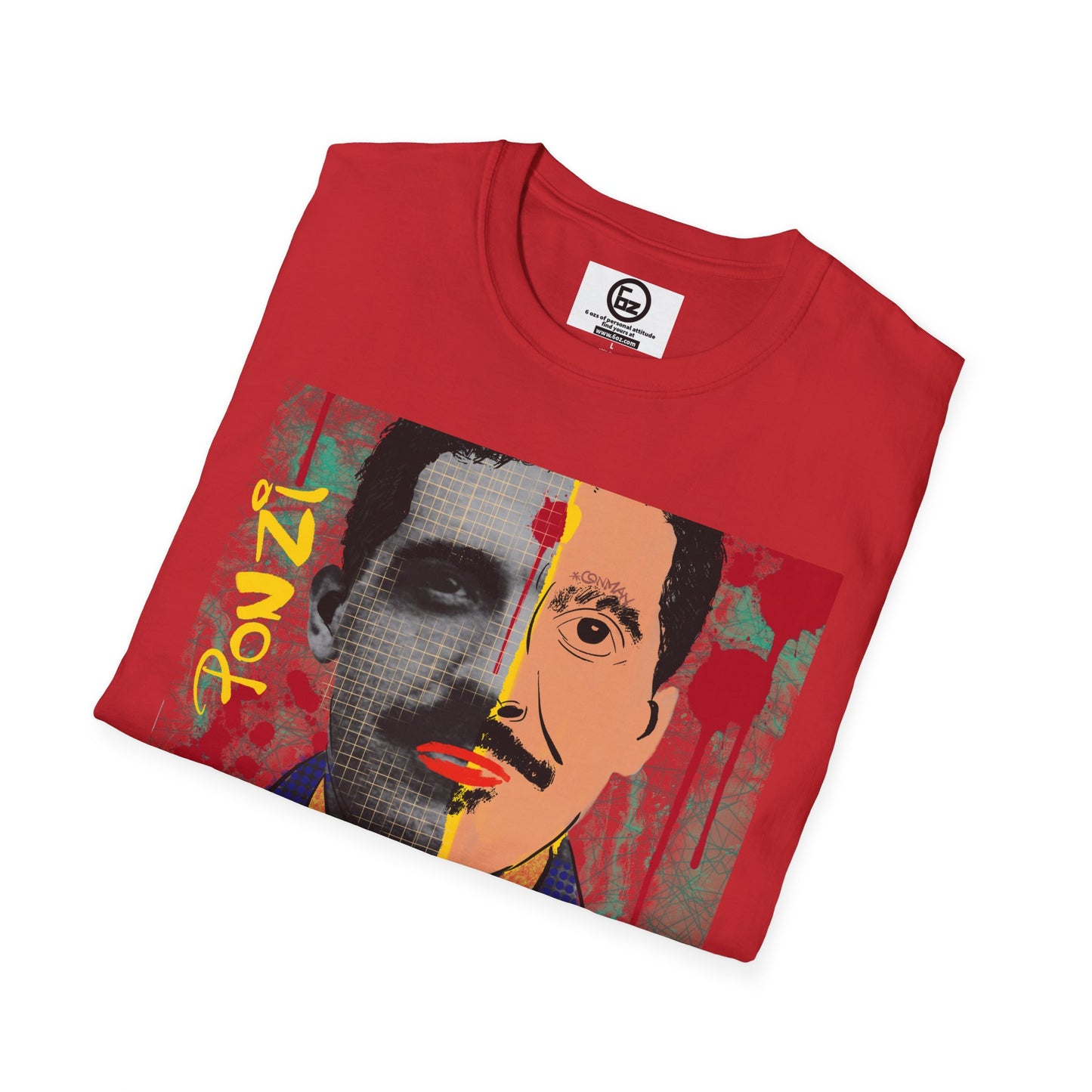 Colorful Artistic Unisex T-Shirt with Graphic Design, Retro Style, Casual Wear, Gift for Art Lovers, Unique Streetwear, Birthday Gift