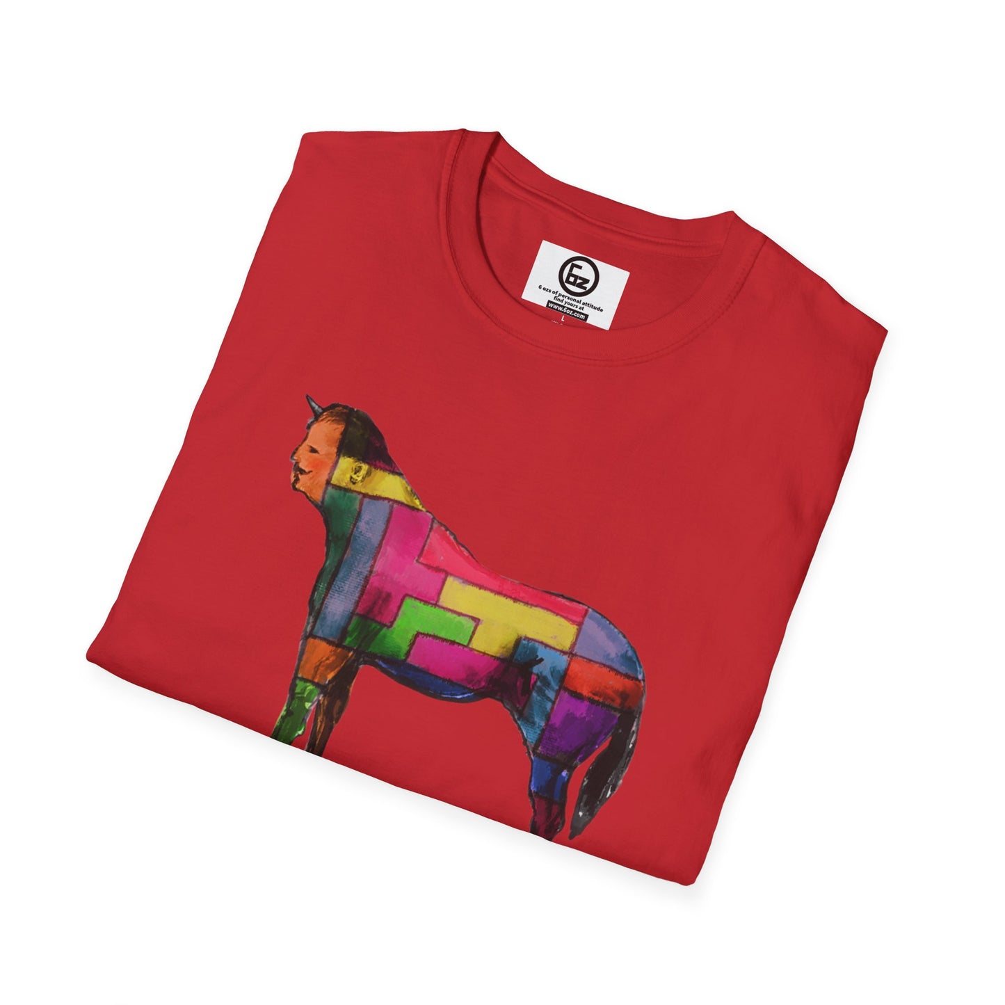 Colorful Horse Graphic Unisex T-Shirt, Vibrant Art Tee, Casual Wear, Unique Gift, Animal Lover Shirt, Summer Fun Attire