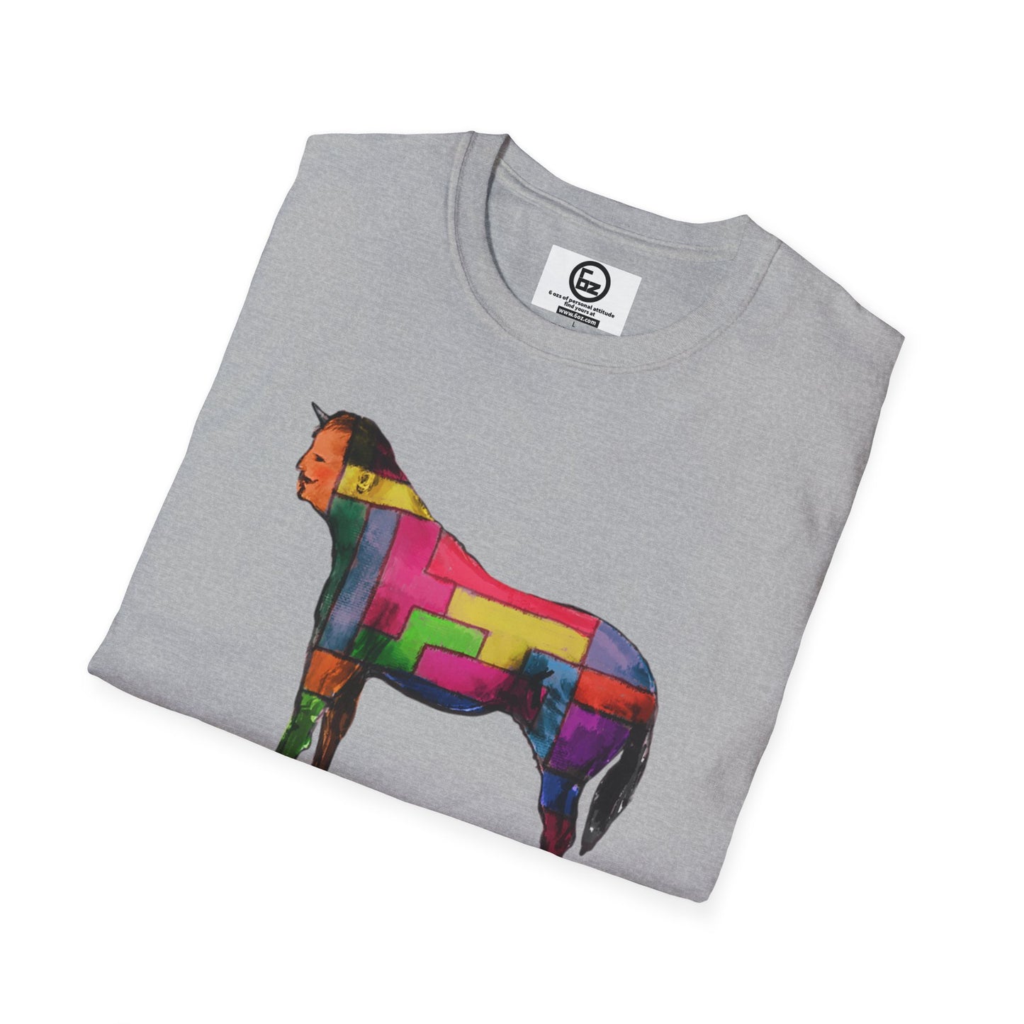 Colorful Horse Graphic Unisex T-Shirt, Vibrant Art Tee, Casual Wear, Unique Gift, Animal Lover Shirt, Summer Fun Attire