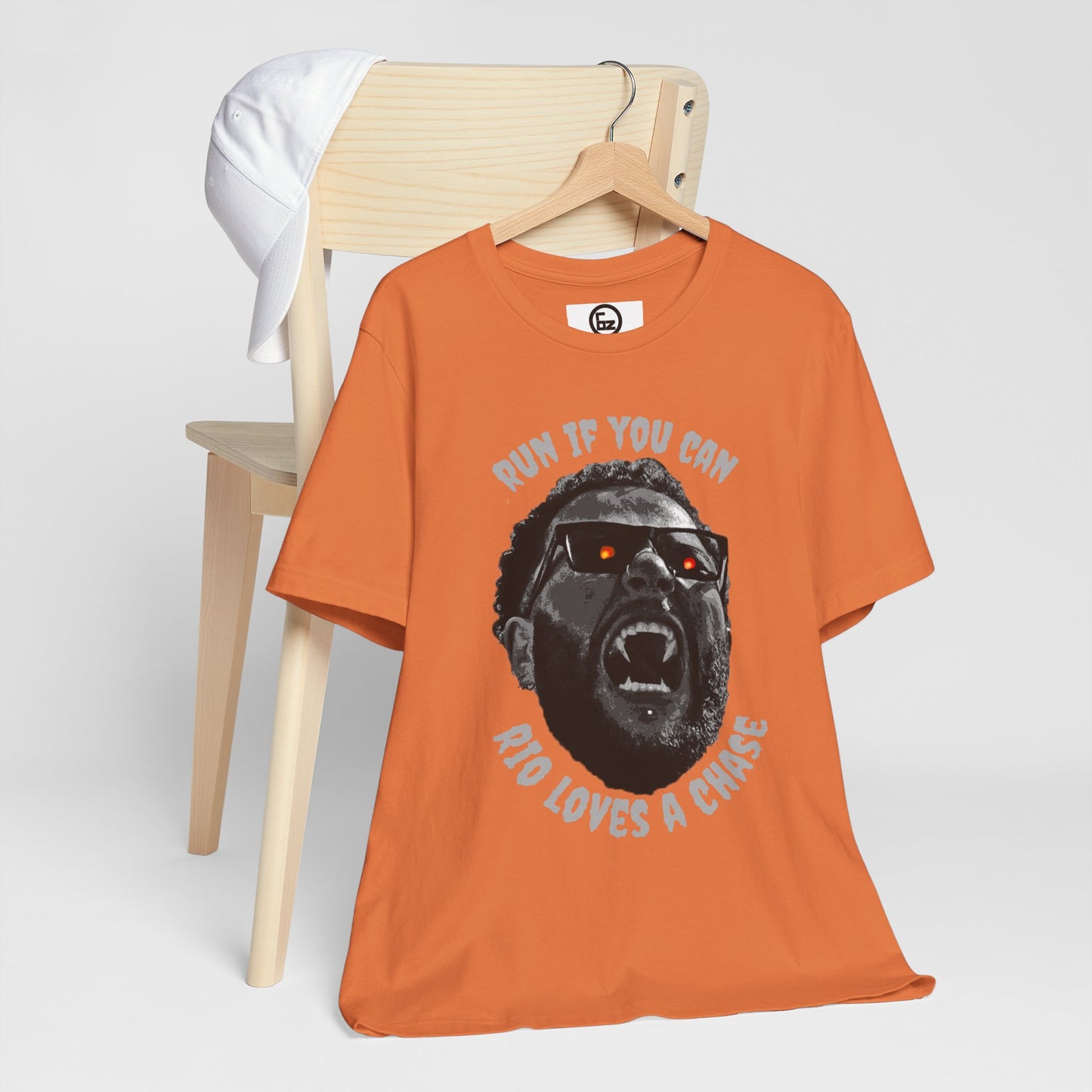 Funny Graphic Tee - 'Run If You Can, Rio Loves A Chase'