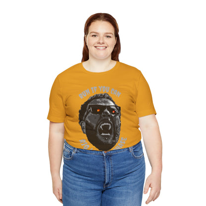 Funny Graphic Tee - 'Run If You Can, Rio Loves A Chase'