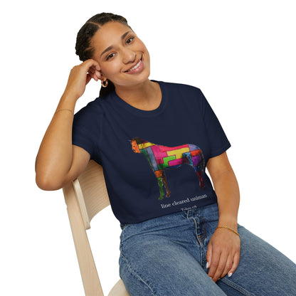 Colorful Horse Graphic Unisex T-Shirt, Vibrant Art Tee, Casual Wear, Unique Gift, Animal Lover Shirt, Summer Fun Attire
