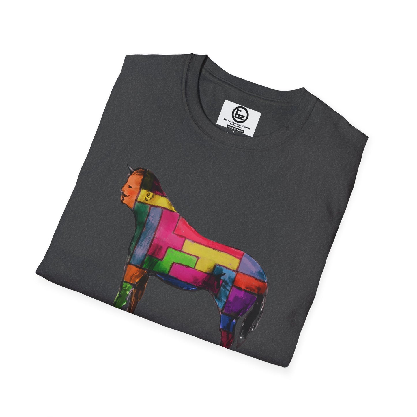 Colorful Horse Graphic Unisex T-Shirt, Vibrant Art Tee, Casual Wear, Unique Gift, Animal Lover Shirt, Summer Fun Attire