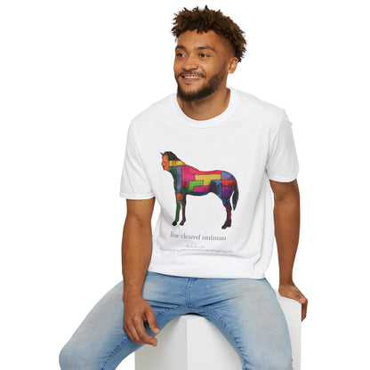 Colorful Horse Graphic Unisex T-Shirt, Vibrant Art Tee, Casual Wear, Unique Gift, Animal Lover Shirt, Summer Fun Attire