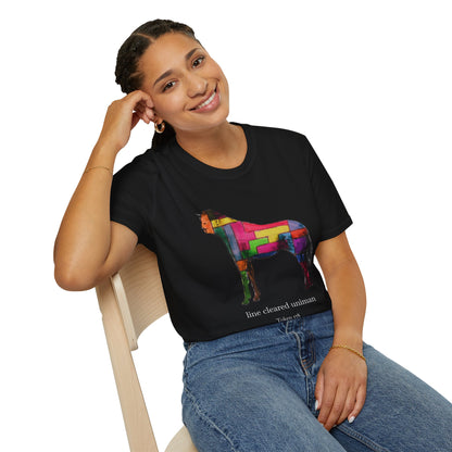 Colorful Horse Graphic Unisex T-Shirt, Vibrant Art Tee, Casual Wear, Unique Gift, Animal Lover Shirt, Summer Fun Attire