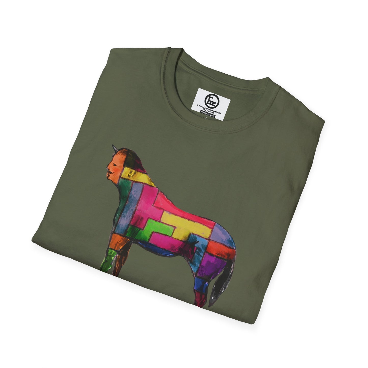 Colorful Horse Graphic Unisex T-Shirt, Vibrant Art Tee, Casual Wear, Unique Gift, Animal Lover Shirt, Summer Fun Attire