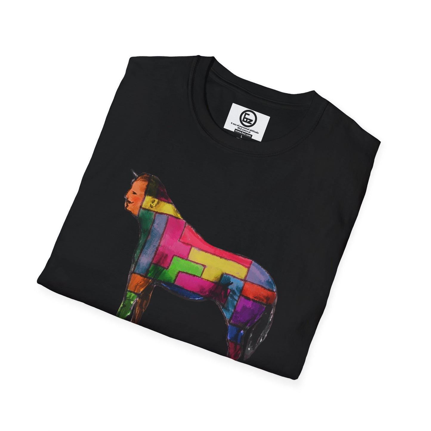 Colorful Horse Graphic Unisex T-Shirt, Vibrant Art Tee, Casual Wear, Unique Gift, Animal Lover Shirt, Summer Fun Attire