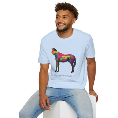 Colorful Horse Graphic Unisex T-Shirt, Vibrant Art Tee, Casual Wear, Unique Gift, Animal Lover Shirt, Summer Fun Attire