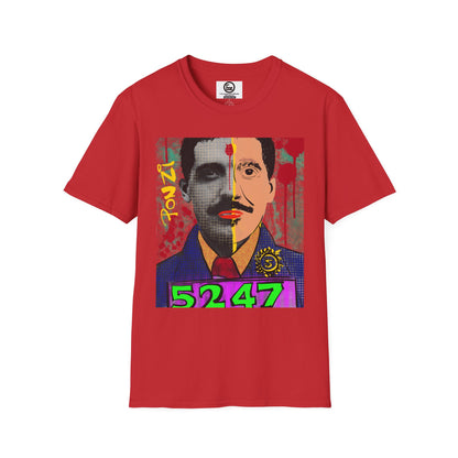 Colorful Artistic Unisex T-Shirt with Graphic Design, Retro Style, Casual Wear, Gift for Art Lovers, Unique Streetwear, Birthday Gift