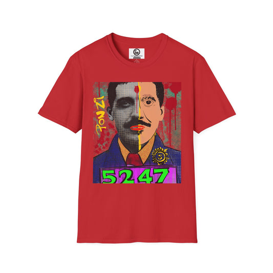 Colorful Artistic Unisex T-Shirt with Graphic Design, Retro Style, Casual Wear, Gift for Art Lovers, Unique Streetwear, Birthday Gift