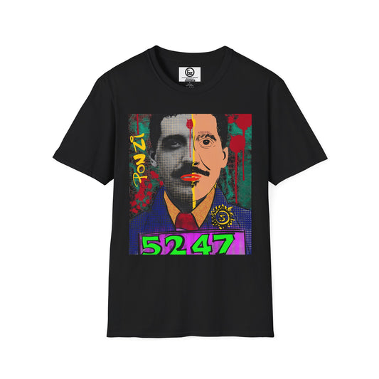 Colorful Artistic Unisex T-Shirt with Graphic Design, Retro Style, Casual Wear, Gift for Art Lovers, Unique Streetwear, Birthday Gift