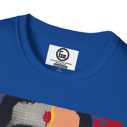 Colorful Artistic Unisex T-Shirt with Graphic Design, Retro Style, Casual Wear, Gift for Art Lovers, Unique Streetwear, Birthday Gift