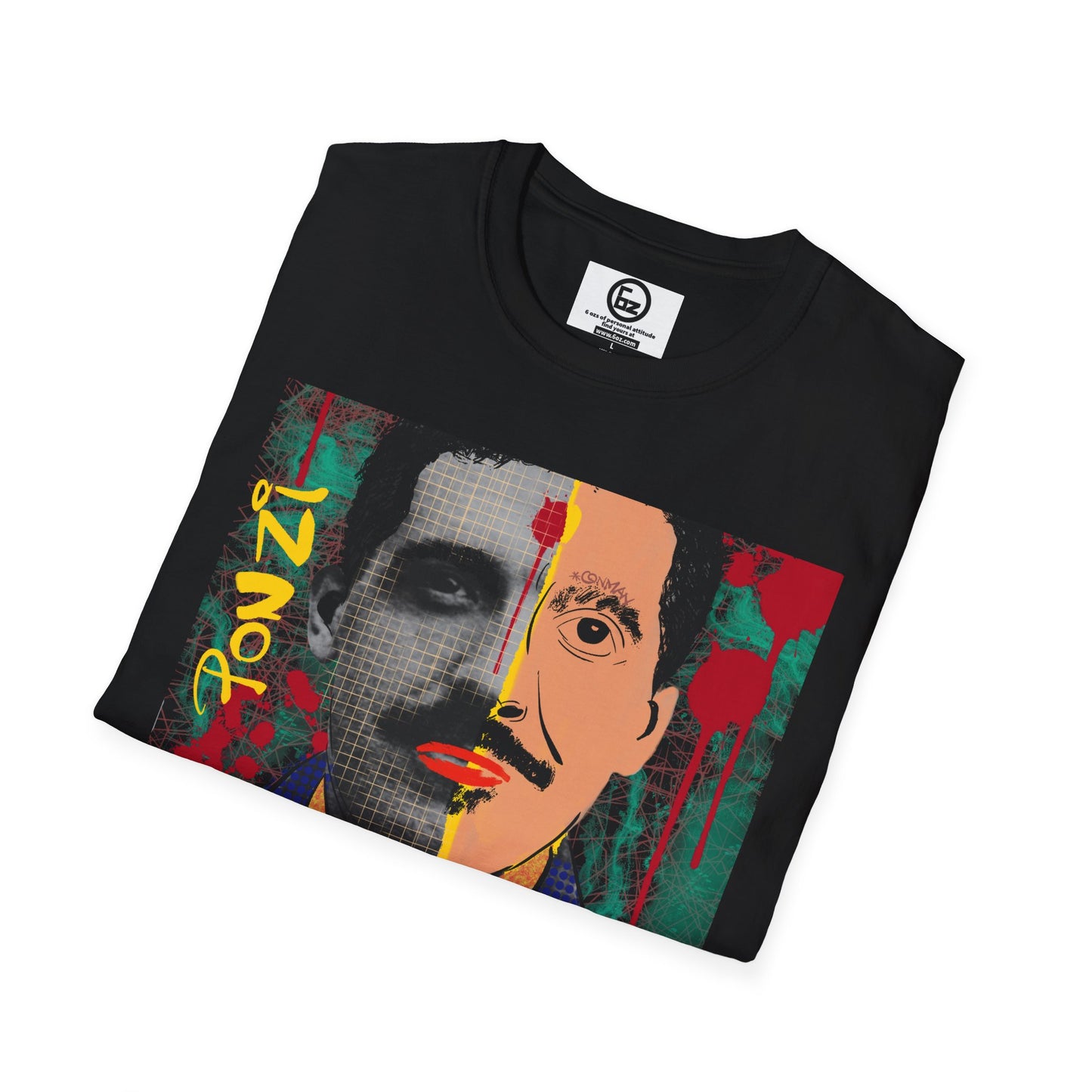 Colorful Artistic Unisex T-Shirt with Graphic Design, Retro Style, Casual Wear, Gift for Art Lovers, Unique Streetwear, Birthday Gift