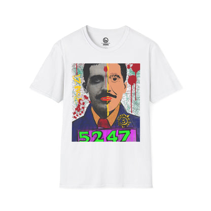 Colorful Artistic Unisex T-Shirt with Graphic Design, Retro Style, Casual Wear, Gift for Art Lovers, Unique Streetwear, Birthday Gift